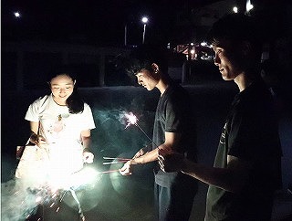 夏合宿＿花火